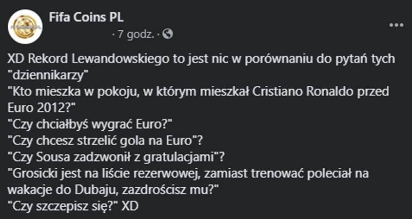 ABSURDALNE pytania do Lewego na konferencji... xD